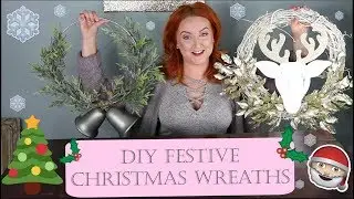 DIY FESTIVE A.F. CHRISTMAS WREATHS | HOW TO MAKE A CHRISTMAS WREATH | SIRENA GRACE CELES