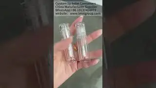 Stock New 3.5ML Clear Pink Cosmetic Lip Glaze Bottle Flat Brush Small Capacity PET