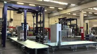 Avvolgitore pallet automatico a braccio rotante con copertura superiore B200E - Tissue | Technowrapp