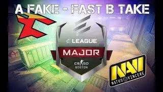 CS:GO TACTICS SERIES: FAZE CLAN - A FAKE, B RUSH ON DE_TRAIN VS NA'VI AT BOSTON MAJOR (T-SIDE)