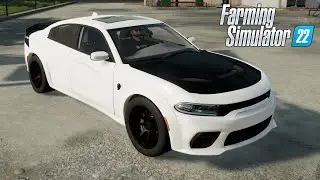 FS22 - Dodge Charger SRT - Farming Simulator 2022 - Car Mod DOWNLOAD LINK #games #gaming #gameplay