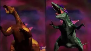 Dino Rey Batalla Del El Equipo D Y La Pandilla Alpha VS Carcharodontosaurus Y Lanzhousaurus