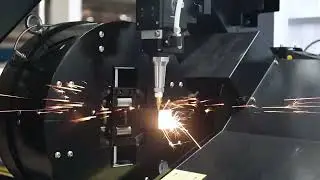 GKS6012TAM Gweike Fully automatic feeding fiber laser cutting metal tubo