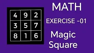 Magic Square 3*3. Class eight.chapter 1
