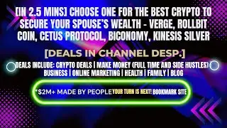 [In 2.5 mins] Verge, Rollbit Coin, Cetus Protocol, Biconomy, Kinesis Silver [Crypto Deals In Desp.]
