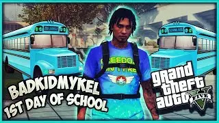 GTA 5 SCHOOL TWIN BROTHERS EP. 171 - BADKIDMYKEL GOES TO SCHOOL ✏️📚 (GTA 5 RP)