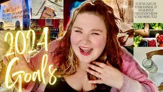 MY FIRST TIME MAKING A VISION BOARD | 2024 GOALS