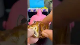 Angry shark eating crushed dates with seed#dates #asmrsounds #satisfying #viralshort #shortvideo