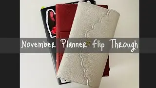 November 2021 Planner Flip Through | Hobonichi Weeks, Hobonichi Cousin Avec, Passion Planner