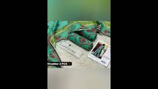 SAPPHIRE 3PC Printed Khaddar Collection 2025 | Digital Printed Winter Dress | Premium Quality Fabric