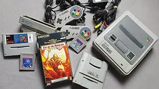 Super Nintendo (SNES) + Super Game Boy + AD-29 Universal Adapter - Unboxing & Test (LSTlog #14) [4K]