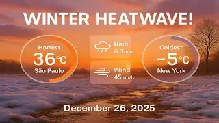 Global Weather Highlights &mdash; December 26, 2025 | Storms, Heat & Weather Systems