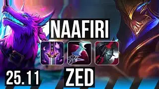 NAAFIRI vs ZED (MID) | EUW Master | 25.11