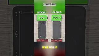 iPhone Air vs OnePlus 15 Battery Drain Test 🔋 | Real Life Usage Comparison