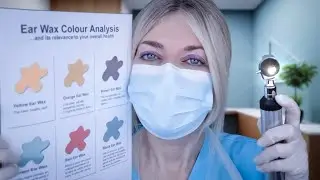 ASMR Ear Exam & Deep Ear Cleaning - Impacted Wax - Otoscope, Fizzy Drops, Picking, Brushing, Gloves