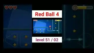 Bed Ball 4 #redball4 #gaming #short   level 51 / 02