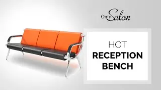 OmySalon Waiting Room Reception Bench with Armrest