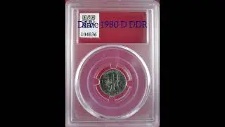 Dime 1980 D DDR #104036