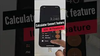 Iphone's Unit Conversion in Calculator App | IOS 18 Feature