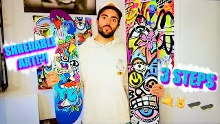 How to Paint Skate Decks | MY PROCESS