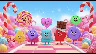 Learn Shapes at the Sweet Candy Land | Fun Shape Learning Nursery Rhyme for Kids