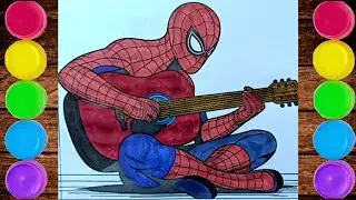 How to Draw and Colour Spiderman
