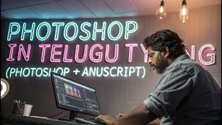 ఫోటోషాప్ లో తెలుగు టైప్ చేయడం ఎలా? | Photoshop Telugu Font Setup | AnuScript Guide