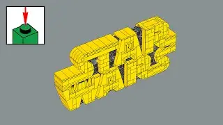LEGO Star Wars 75407, Brick-Built Star Wars Logo - building instructions