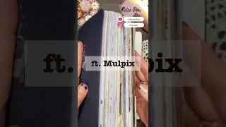 ASMR | Pink & Yellow Name Theme ft. @Mulpiix | Scrapbooking #shorts #scrapbooking #asmr #satisfying