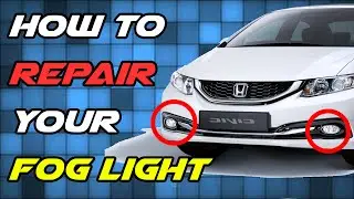 How to Repair Broken Fog Light Glass Lens Replacement DIY