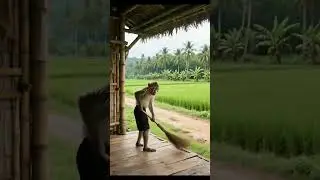Smart Monkey Living Village Life | Building Hut, Cleaning & Drinking Tea