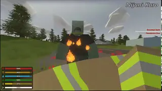 Unturned 3.18.10.0 - Fire Axe vs Flamethrower Boss (Easy, No-Hit - Pure Skill)