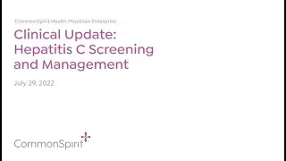 Grand Rounds: Hepatitis C Screening and Management