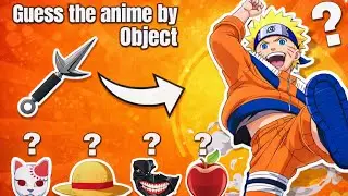 Guess the anime by objects | anime quiz | anime challenge #anime 