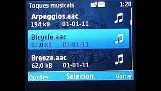 Nokia Asha 201 (TIM Brazil) - On, Ringtones, Alert tones, Off