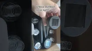 Unbox Outdoor solar lights #unboxing #viralvideo #youtubeshorts