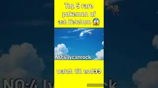 Top 5 rare Pok&eacute;mon of ash Ketchum 😱#viral #shortfeed #viralpokemon #viral #shortfeed #viralpokemon
