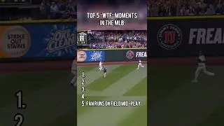 Top 5 WTF moments in the MLB!