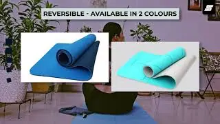 Sportle | Activ8 Body Aligned Yoga Mat | Reversible | 6MM Thick | Excellent Grip | Anti-Slip