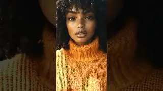 Chic Cozy Turtleneck in Vibrant Orange #fashion #turtleneck #cozyvibes