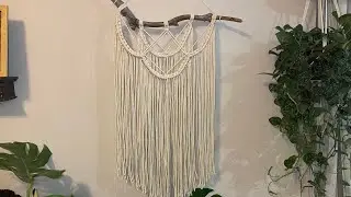 Easy Macrame Wall Hanging on Driftwood Tutorial