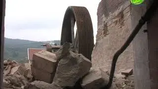 Destruction de la grande cheminée de Thiefosse