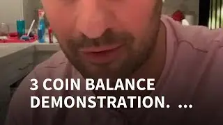 3 coin balance demonstration. | Rick Lax 🔥🔥