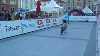 Sergey Renev KAZ - Tour of Slovenia 2013 Time Trial Finish Ljubljana