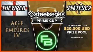 AoE4 SteelSeries Prime Cup - TheViper vs StateSC2 (Ro16 Bo3 Game 2)