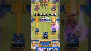 Evrimli buz ruhu iş yaptı.. #clashroyale #supercell #protips #clashroyaletips #minipekka