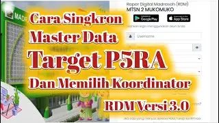Cara Singkron Master data Target P5RA dan Koordintor Per Rombel pada RDM Versi 3 0