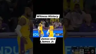 LeBron James & Bronny Made History! Father and Son Duo. #basketballfanatic #Basketballfans #nbafans