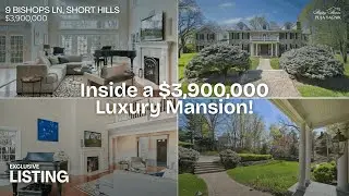Inside a $3,900,000 Luxury Mansion | 9 Bishops Ln, Short Hills, NJ | Custom Grand Colonial Tour