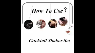 Stainless Steel Cocktail Shaker Bar Set| Bartender Kit With All Bar Accessories